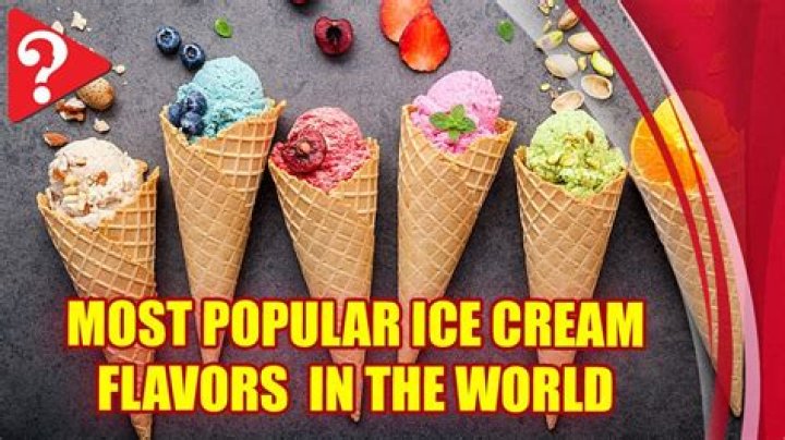 Which is the most popular ice cream flavor in the world?