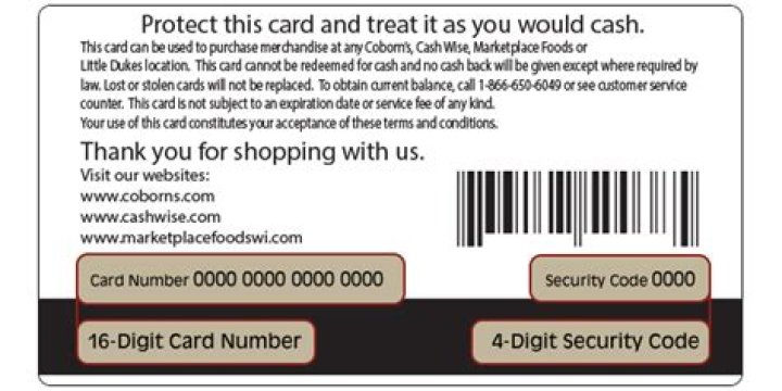 Which number is the gift card number?