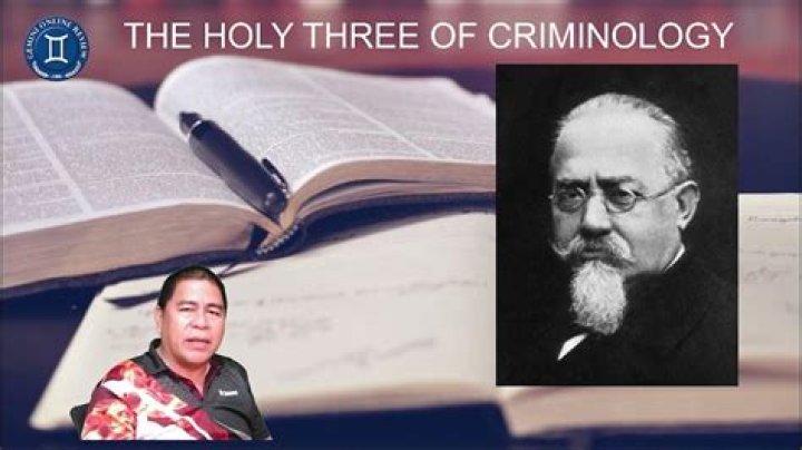 Who are the holy three in criminology?