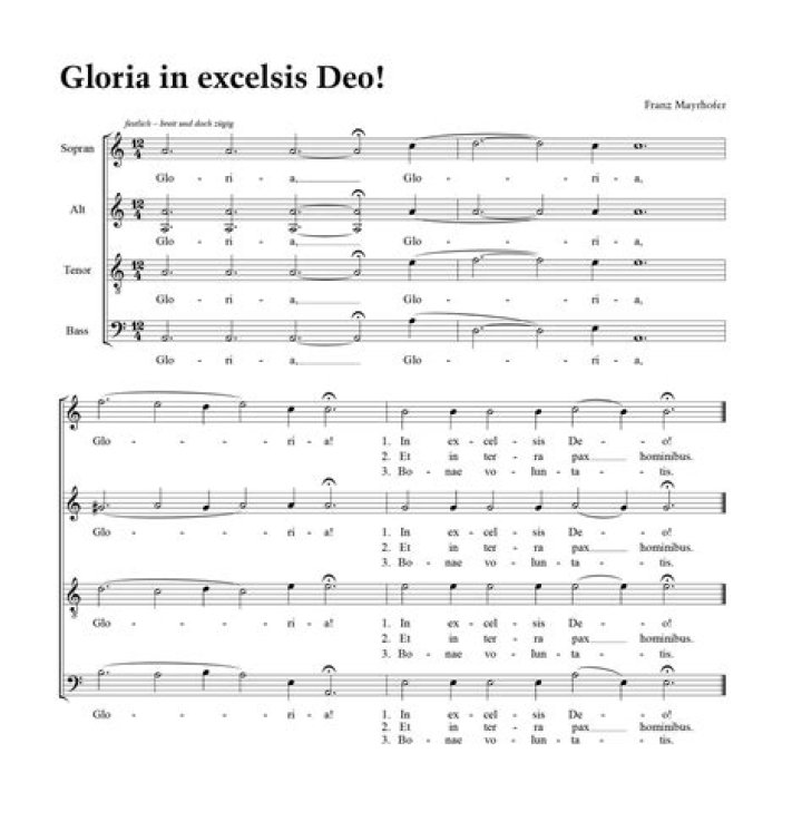 Who composed Gloria in Excelsis Deo