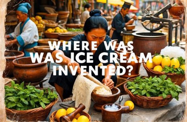 Who invented ice cream in the world?