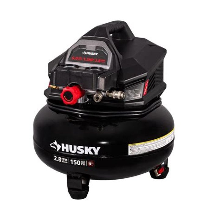 Who makes Husky brand air compressors?