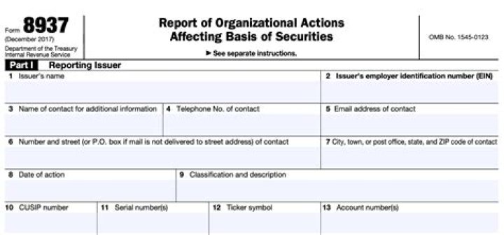 Who must file IRS form 8937?