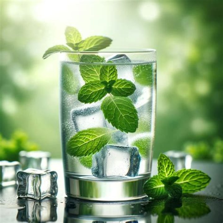 Why does mint make ice water colder?