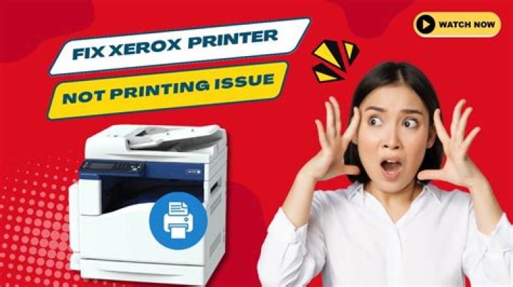 Why is my Xerox printer not printing?