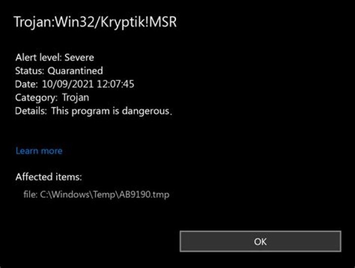 Win32/Kryptik.GOYS